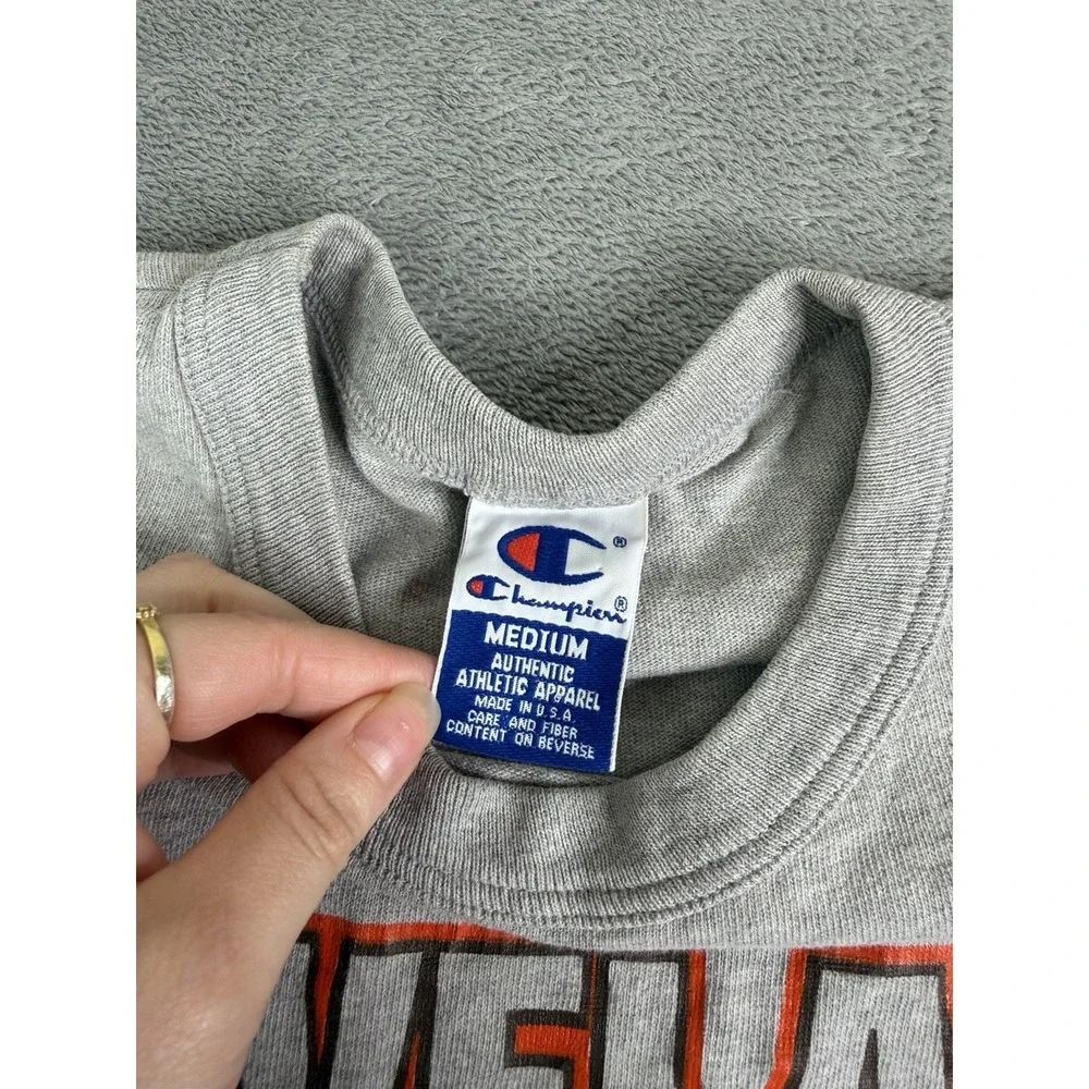 Vintage 90s Cleveland Browns NFL Short Sleeve T Shirt Men's Size Medium Gray - Picture 5 of 10